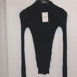 Theory Wide Rib Mock